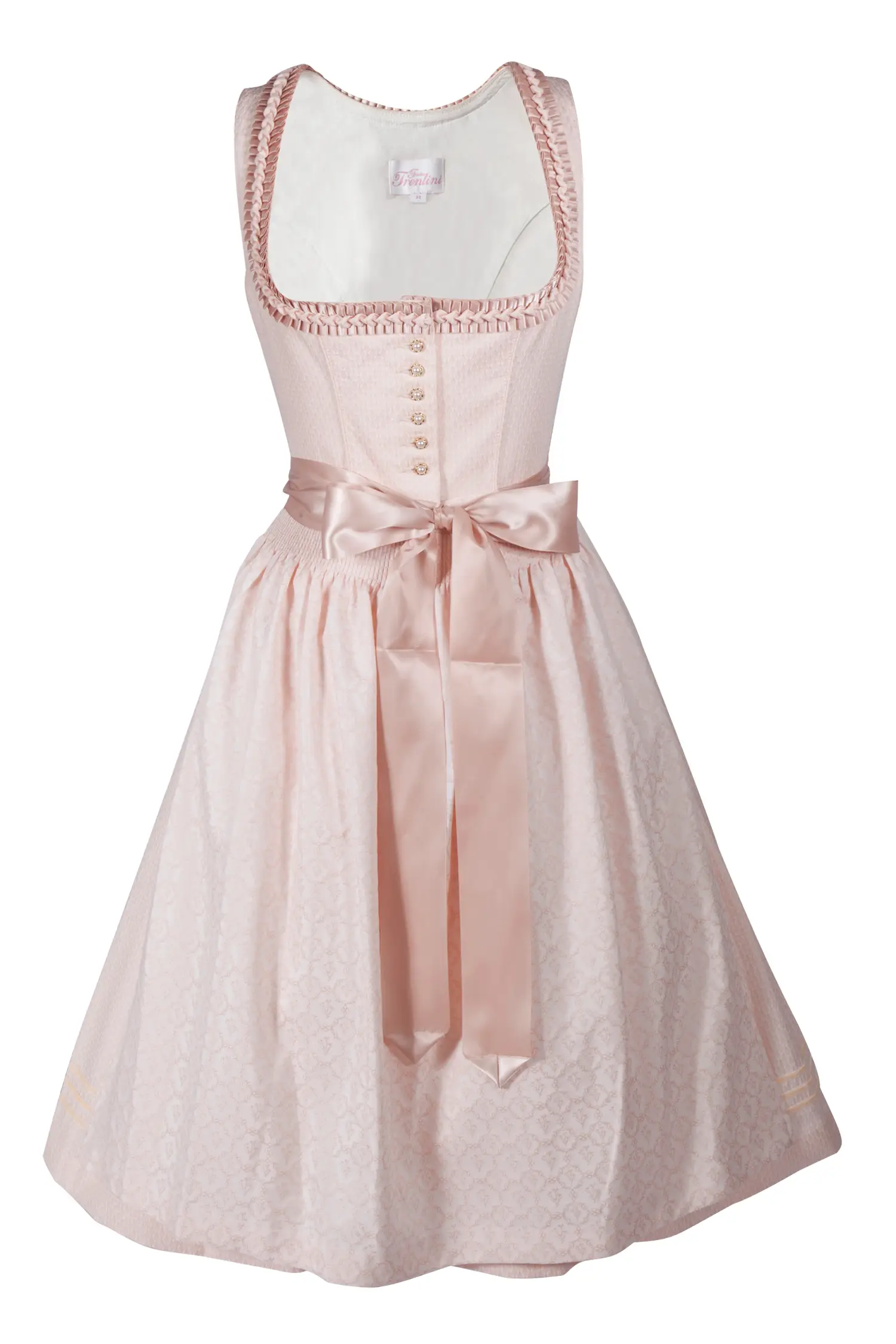 Brautdirndl Elouise in apricot von Fräulein Trentini