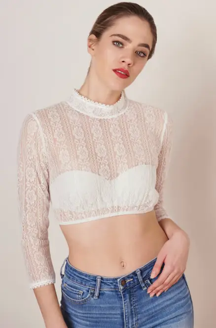 Dirndlbluse Katalina weiß von Krüger My Choice bluse weiß