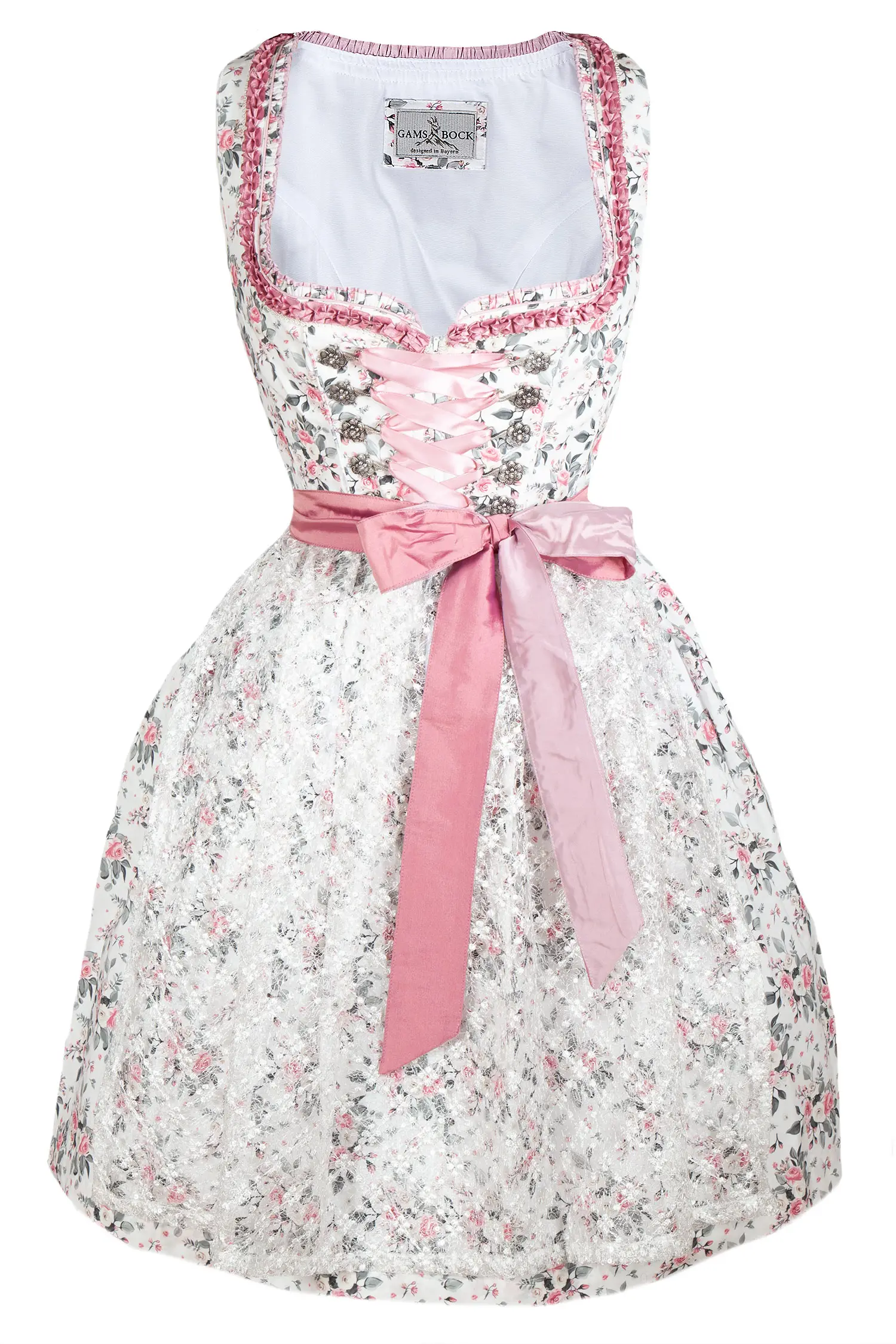 Romantisches Blumendirndl von Gamsbock mit Rosen
