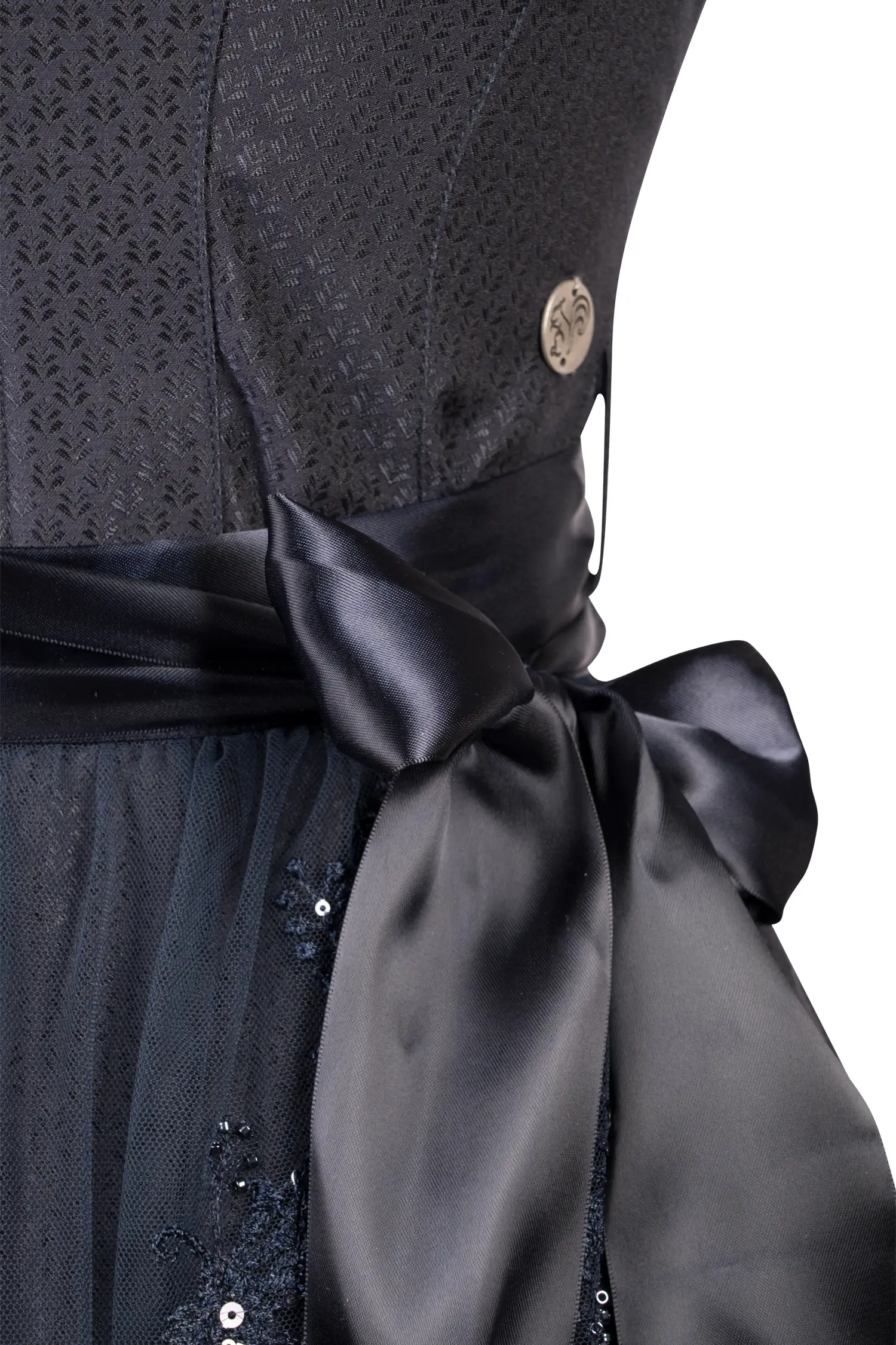Dirndl Thiersheim in dunkelblau Dirndl Thiersheim in Dunkelblau Detail Mieder
