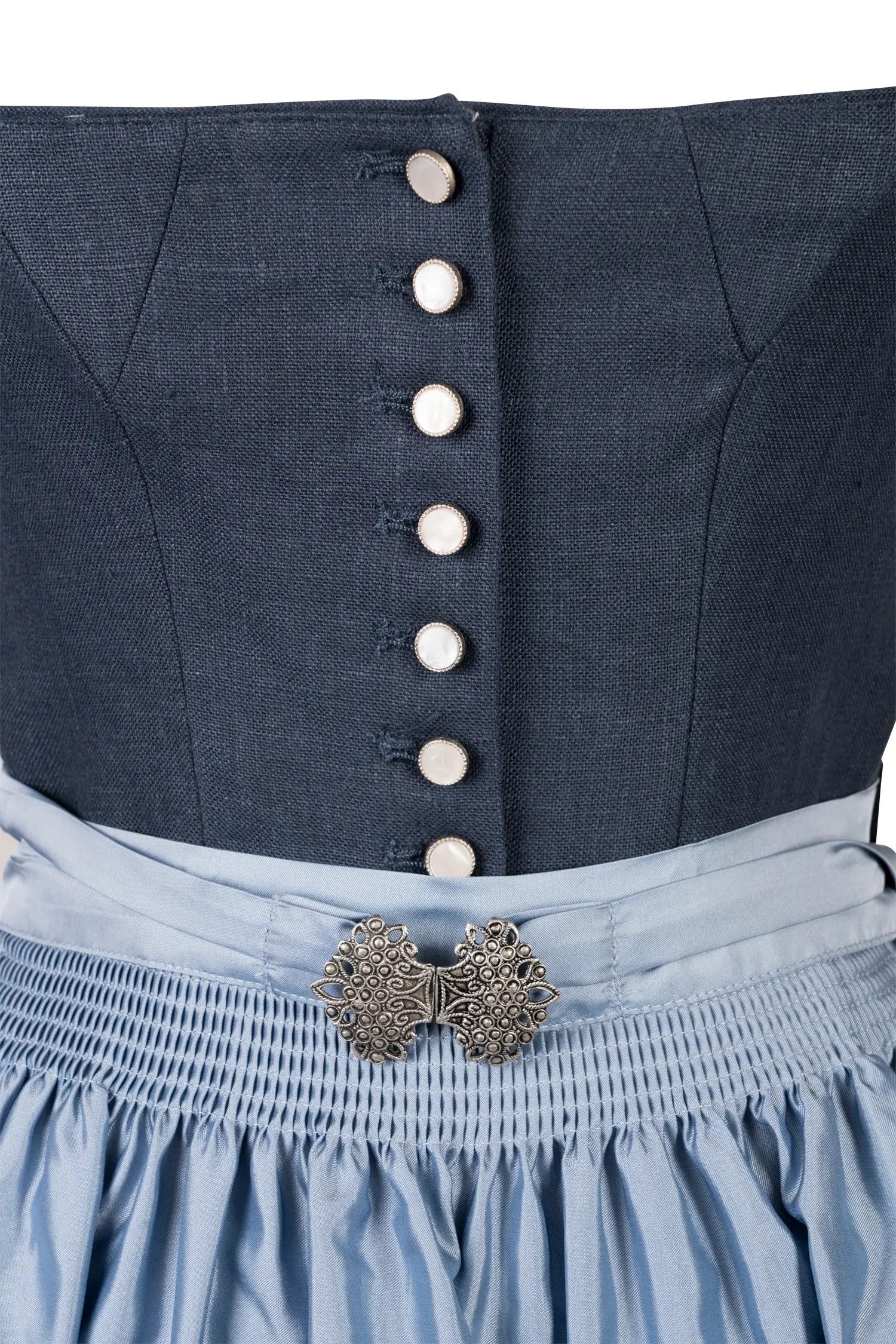 Stockerpoint Dirndl in Blau Detail Mieder