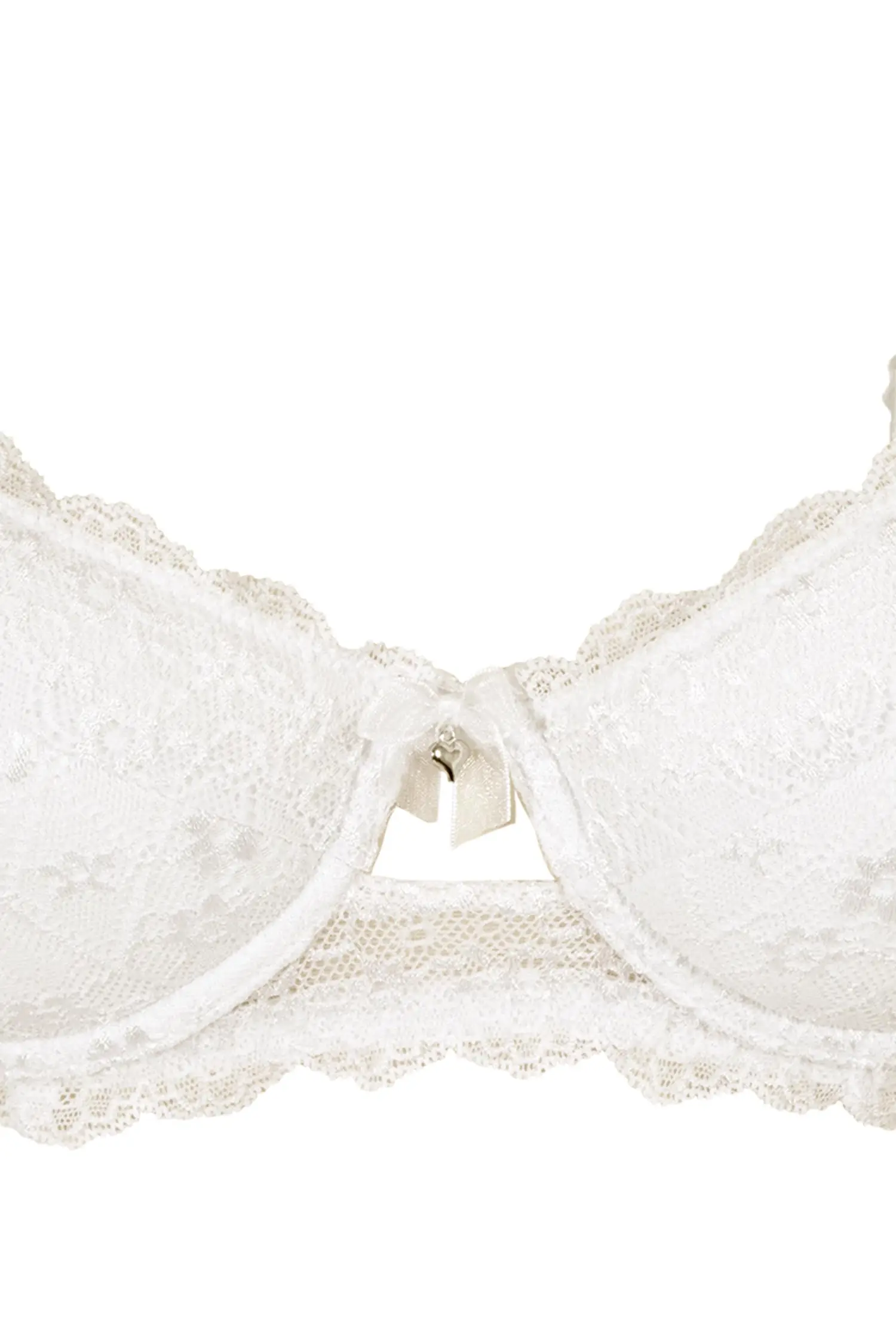 Dirndl BH champagner aus Spitze mit Rose Dirndl BH in creme mit Spitze und Rose und leichtem Push-up frei Detail
