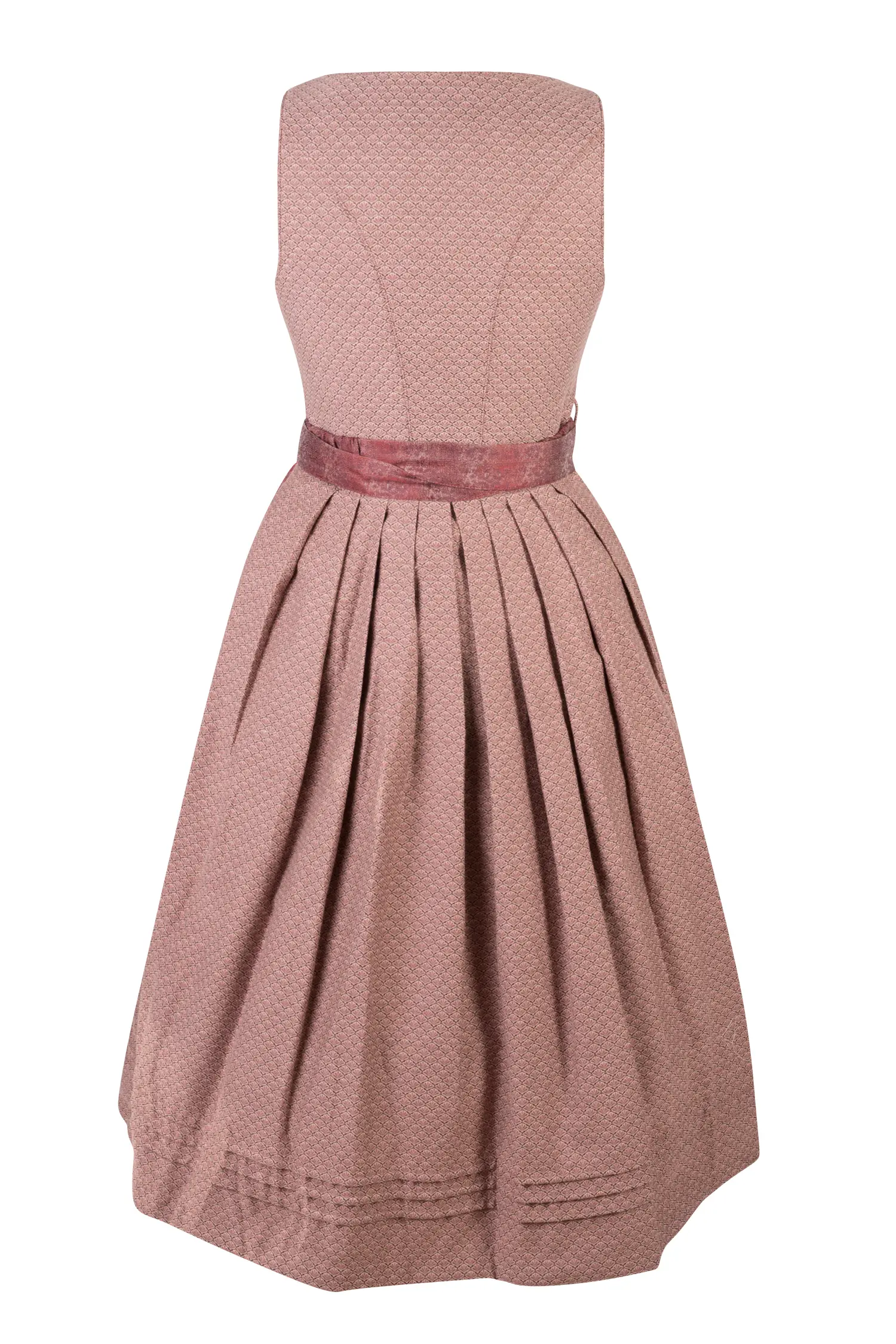 Dirndl Sophie in berry mit V-Ausschnitt - Rückansicht