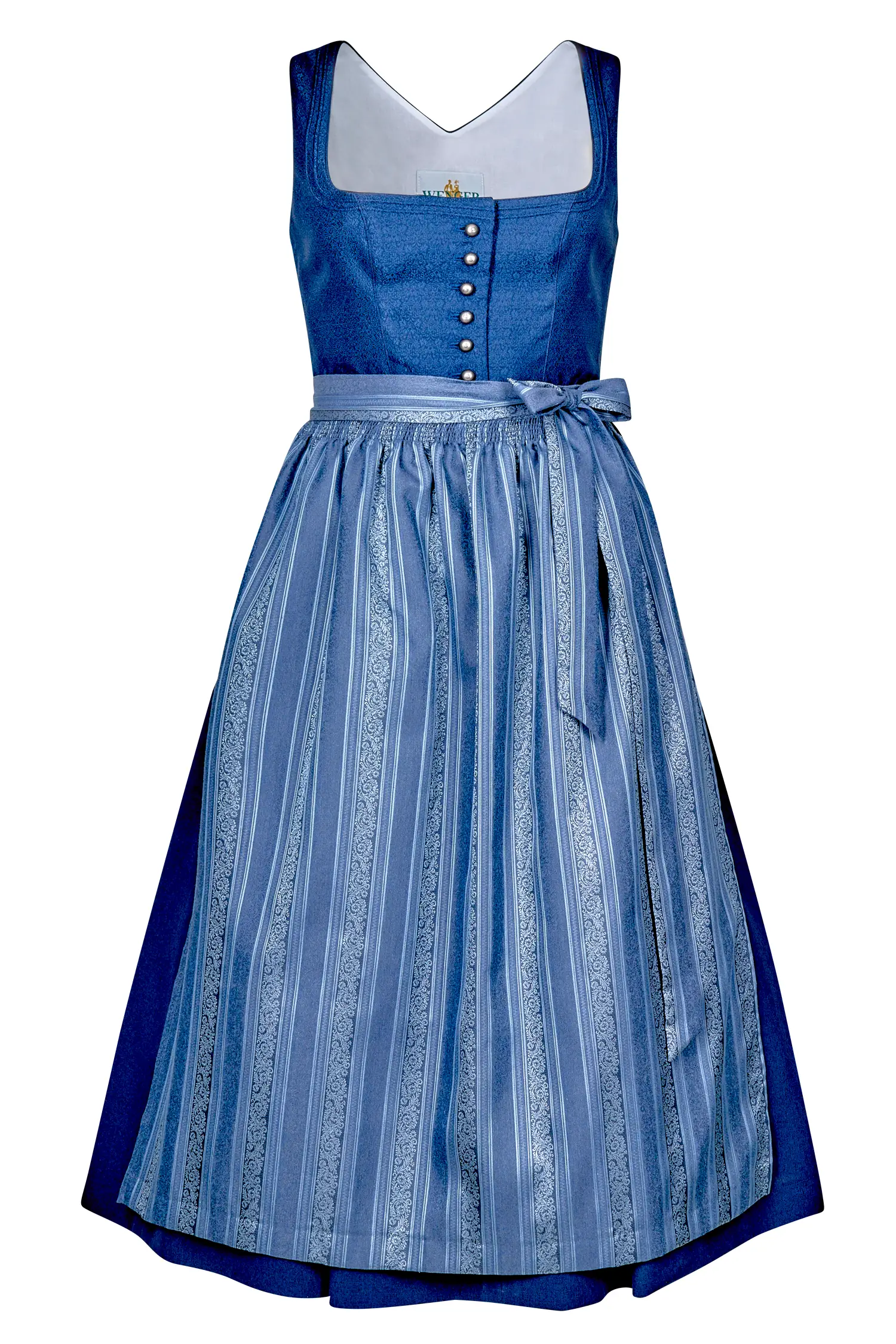 Midi Dirndl blau