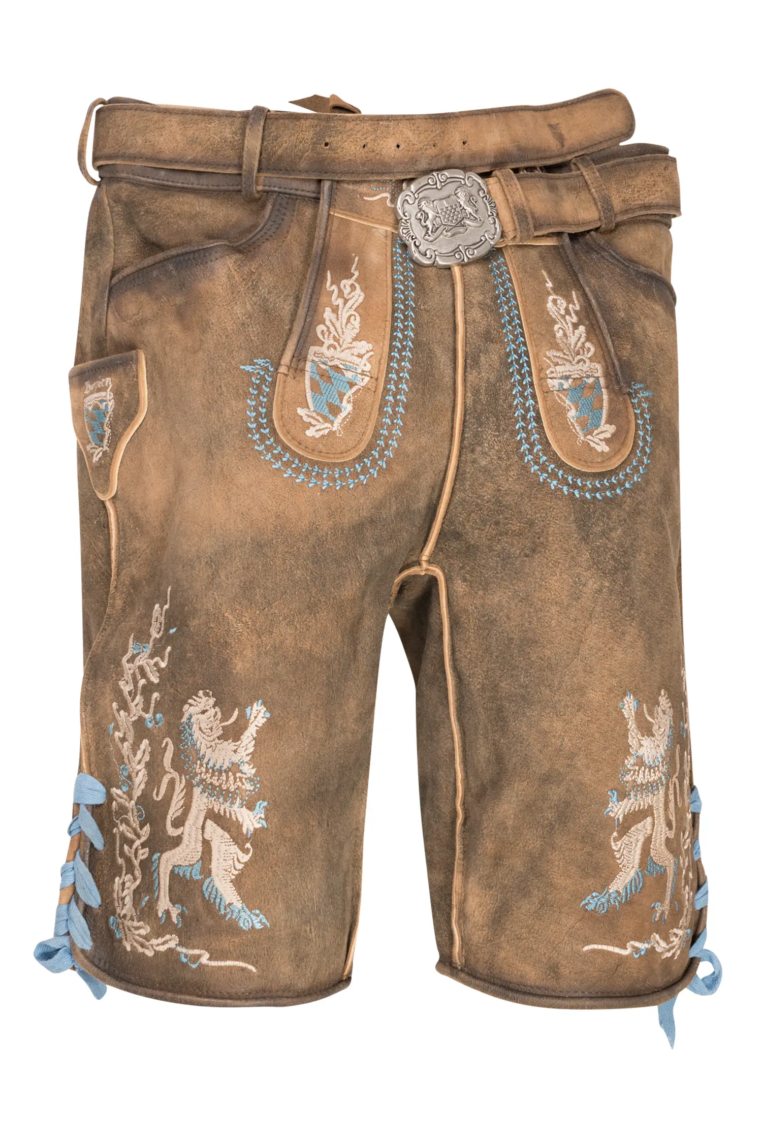 Lederhose Bayern Bua in Braun