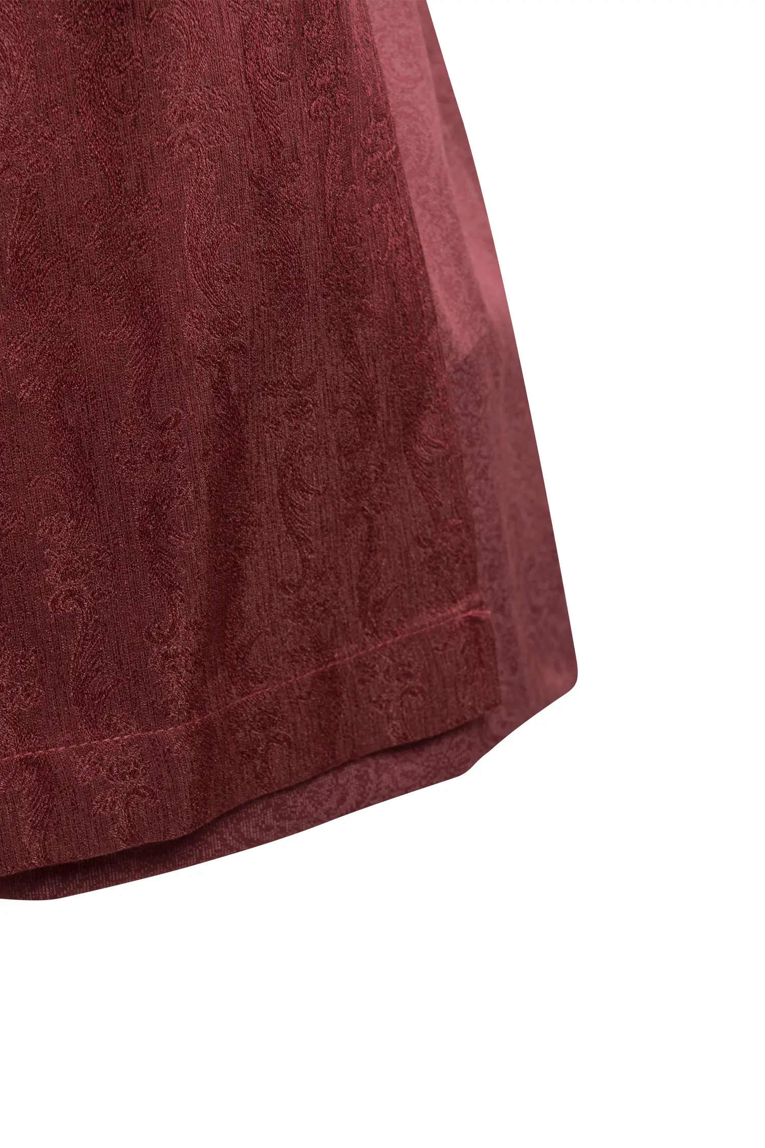 Dirndl Birgitt in Bordeaux Detail Rock