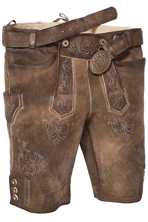 Plattler Ammersee kurze Lederhose antik used