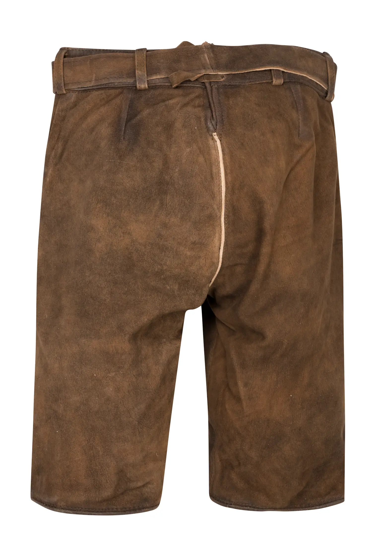 Lederhose Olivia in Braun Rückansicht