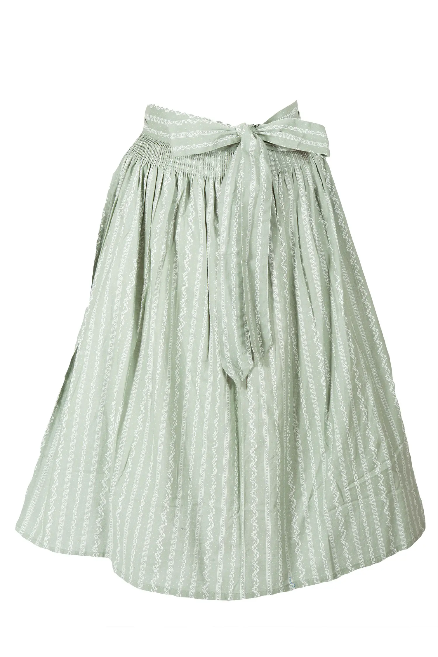 Dirndlschürze in salbei 70 cm