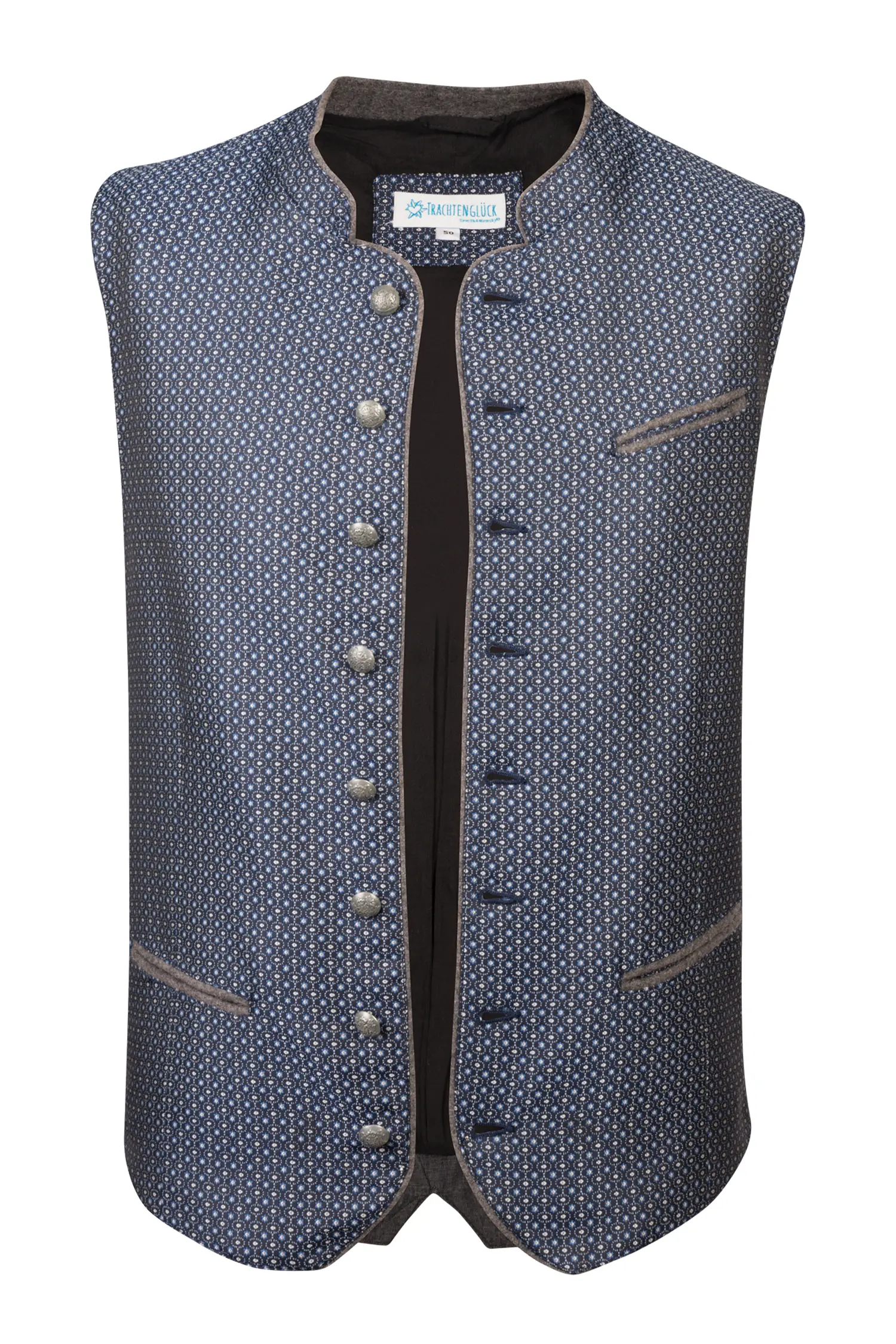 Trachtenweste in Blau