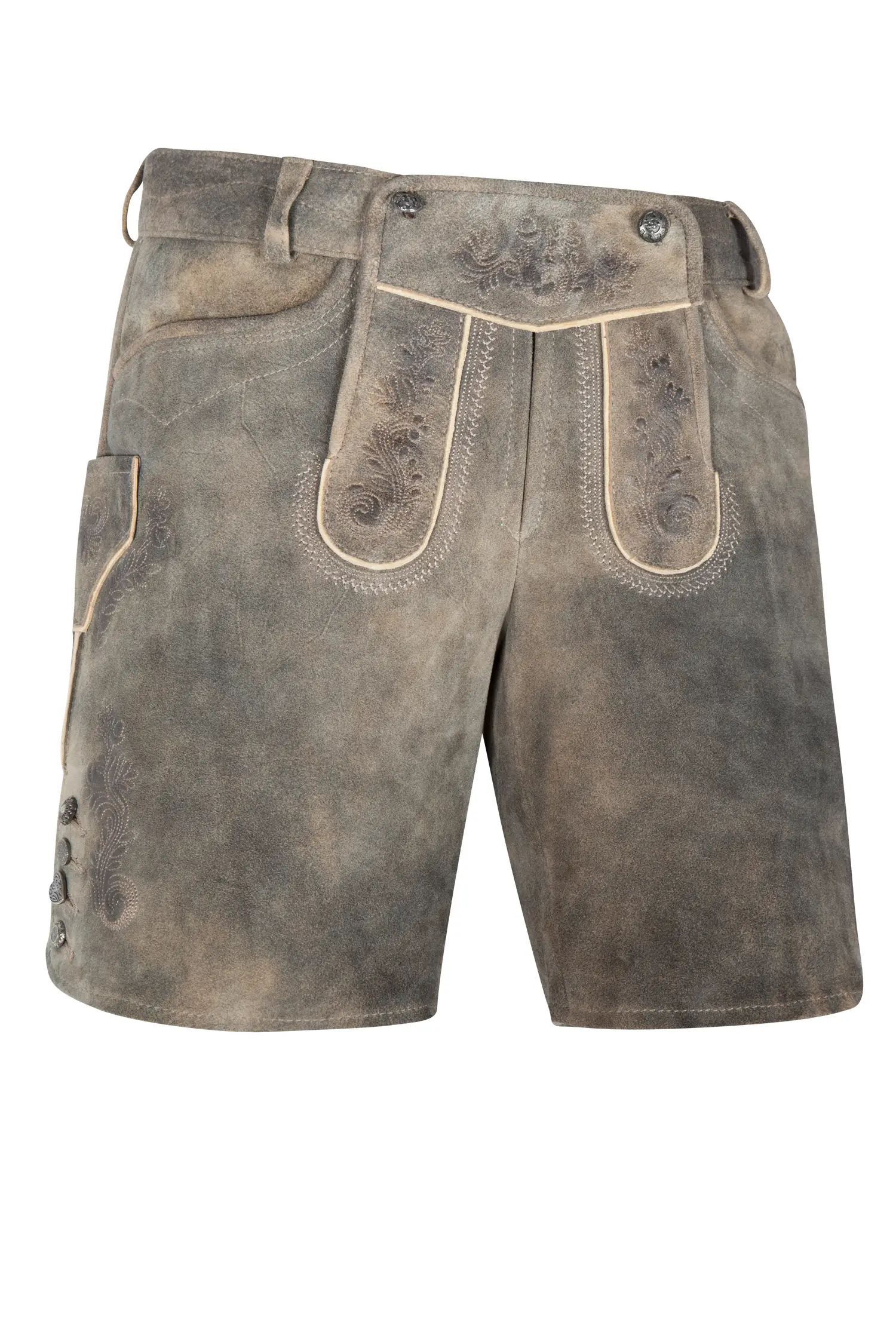 Kurze Lederhose Beka in braun