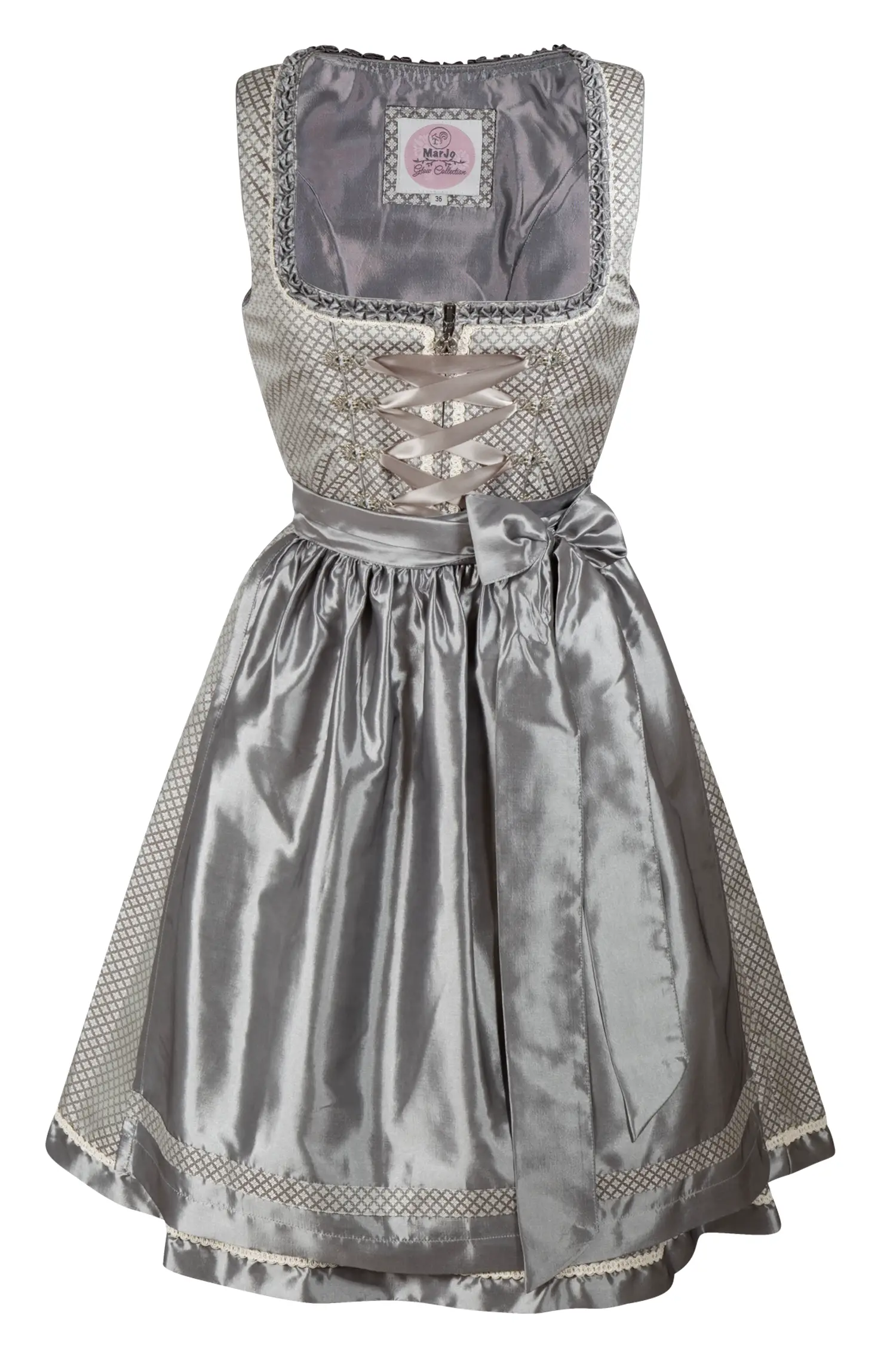 3066-1158-gr62824 Dirndl Moni im Silberschimmer