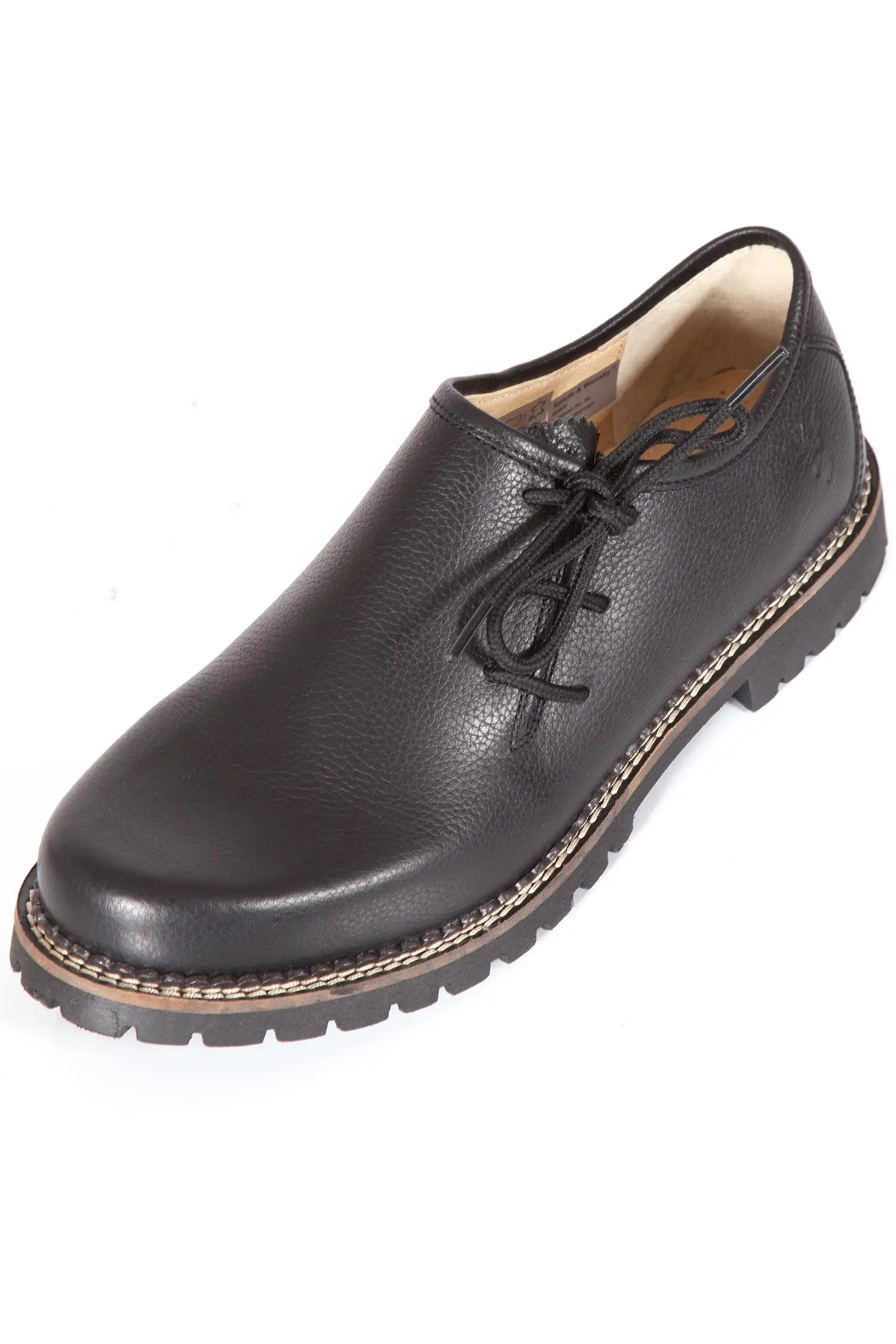 Herren Trachtenschuhe Gerd in schwarz aus Leder