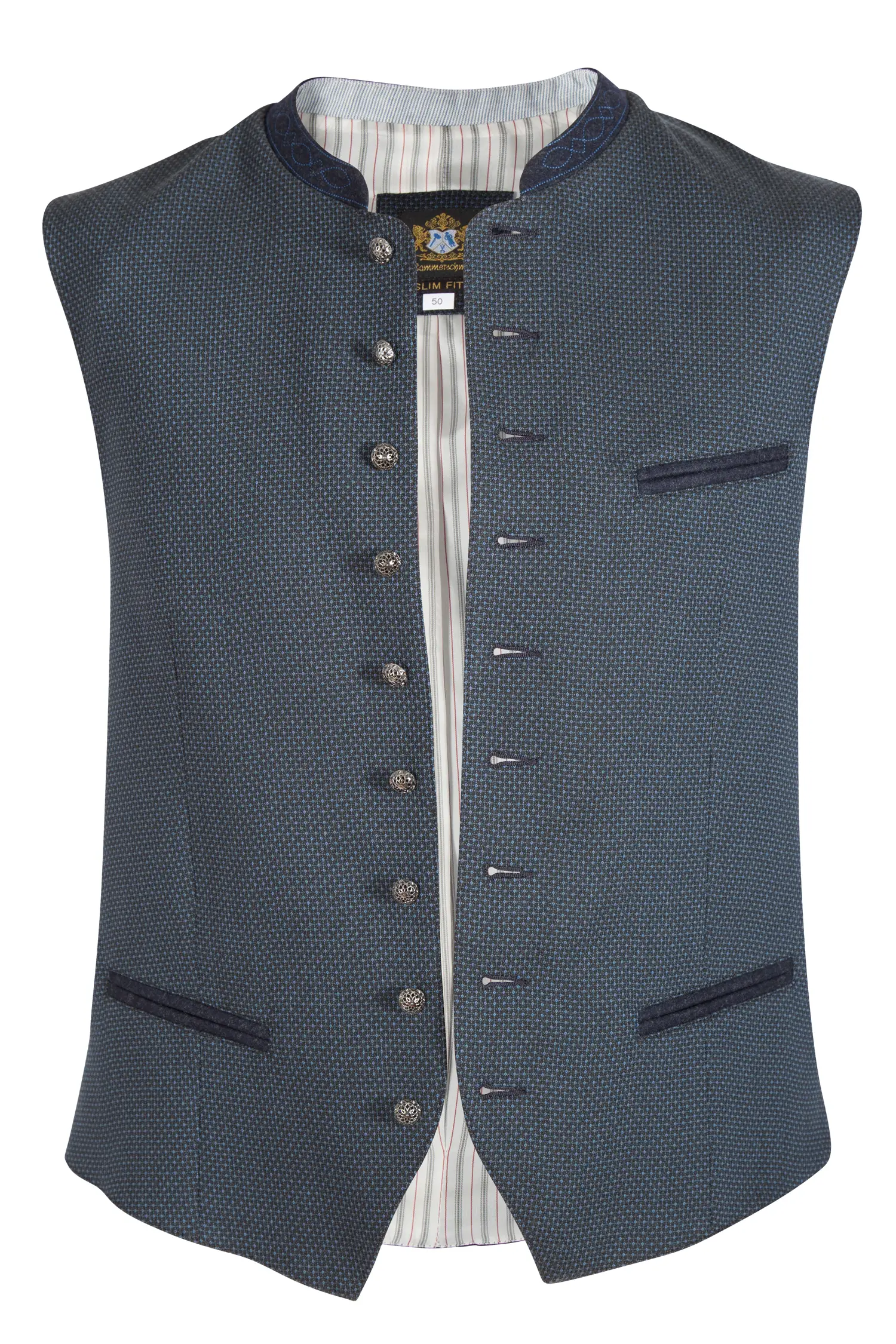 Trachtenweste Mirko in dunkelblau