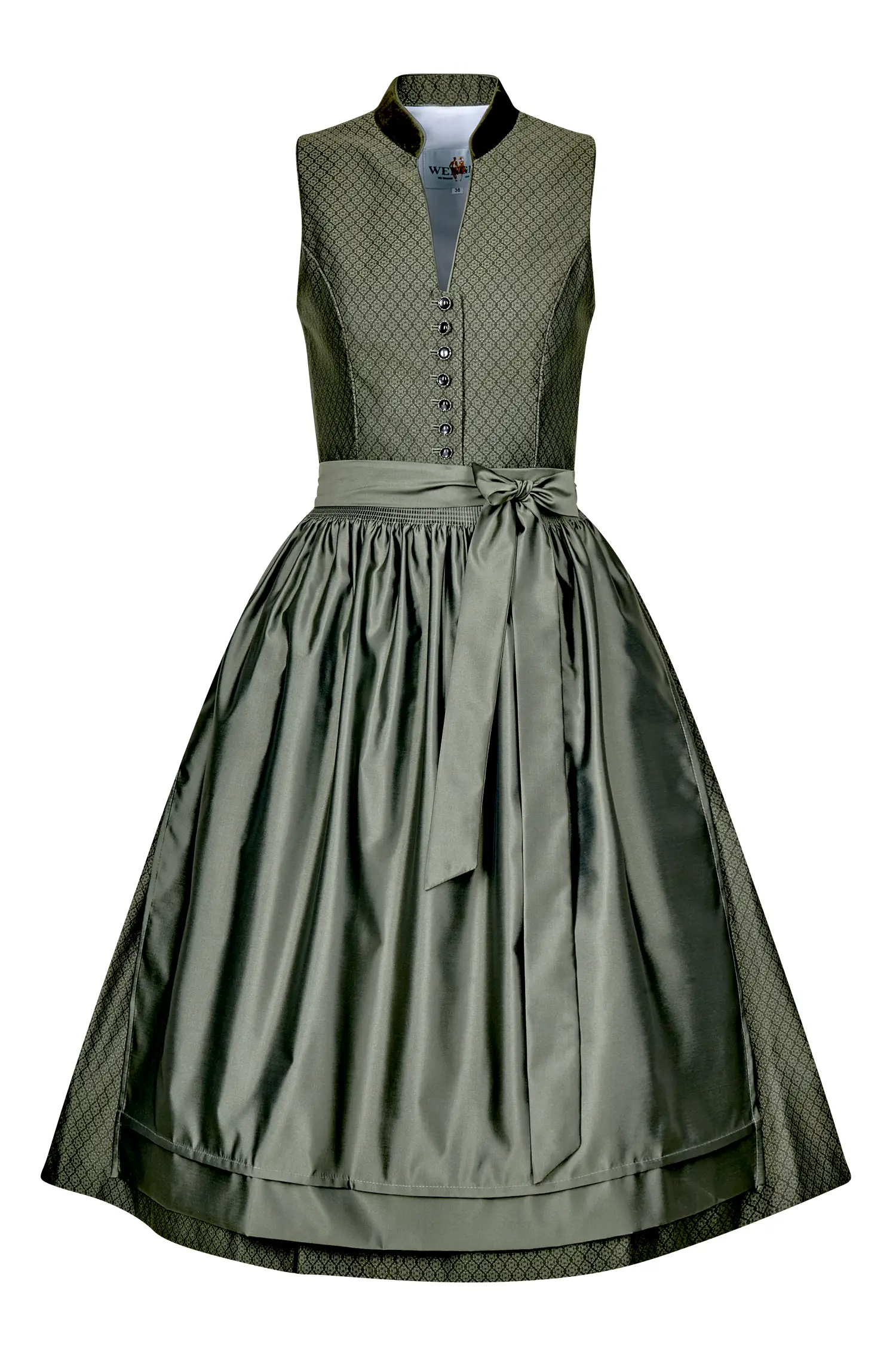 Dirndl grün Hochgeschlossen