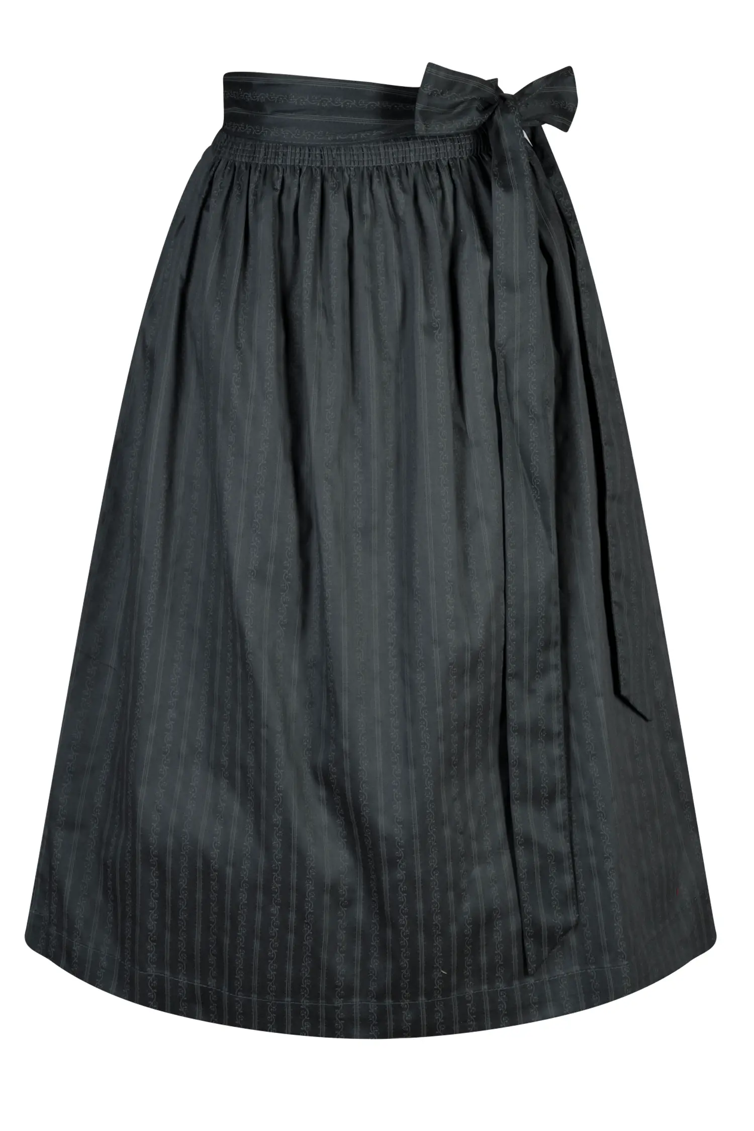 Dirndlschürze in anthrazit 70 cm