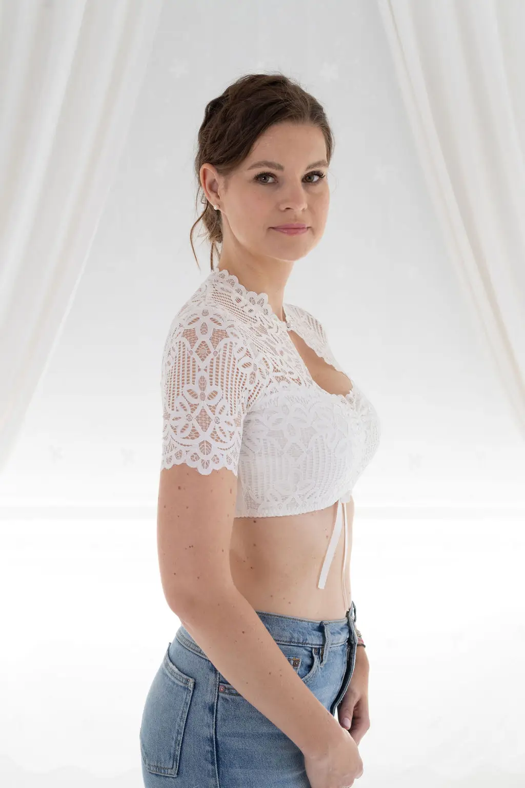Dirndlbluse offwhite Petra von My Choice weiße Dirndlbluse my Choice