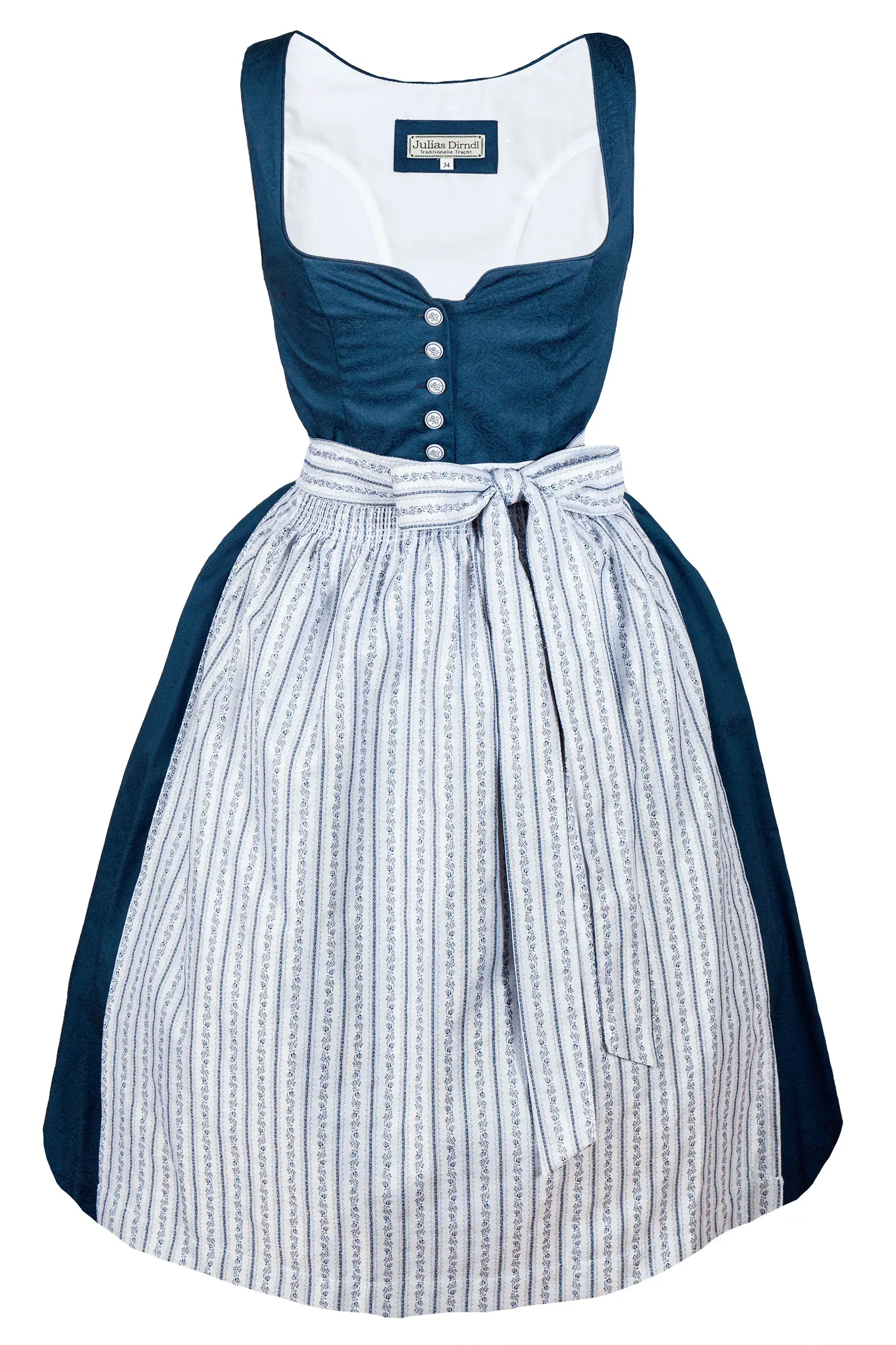 3091-1523-BL9-23-03b-3327a Dirndl "Rafaela" in dunkelblau