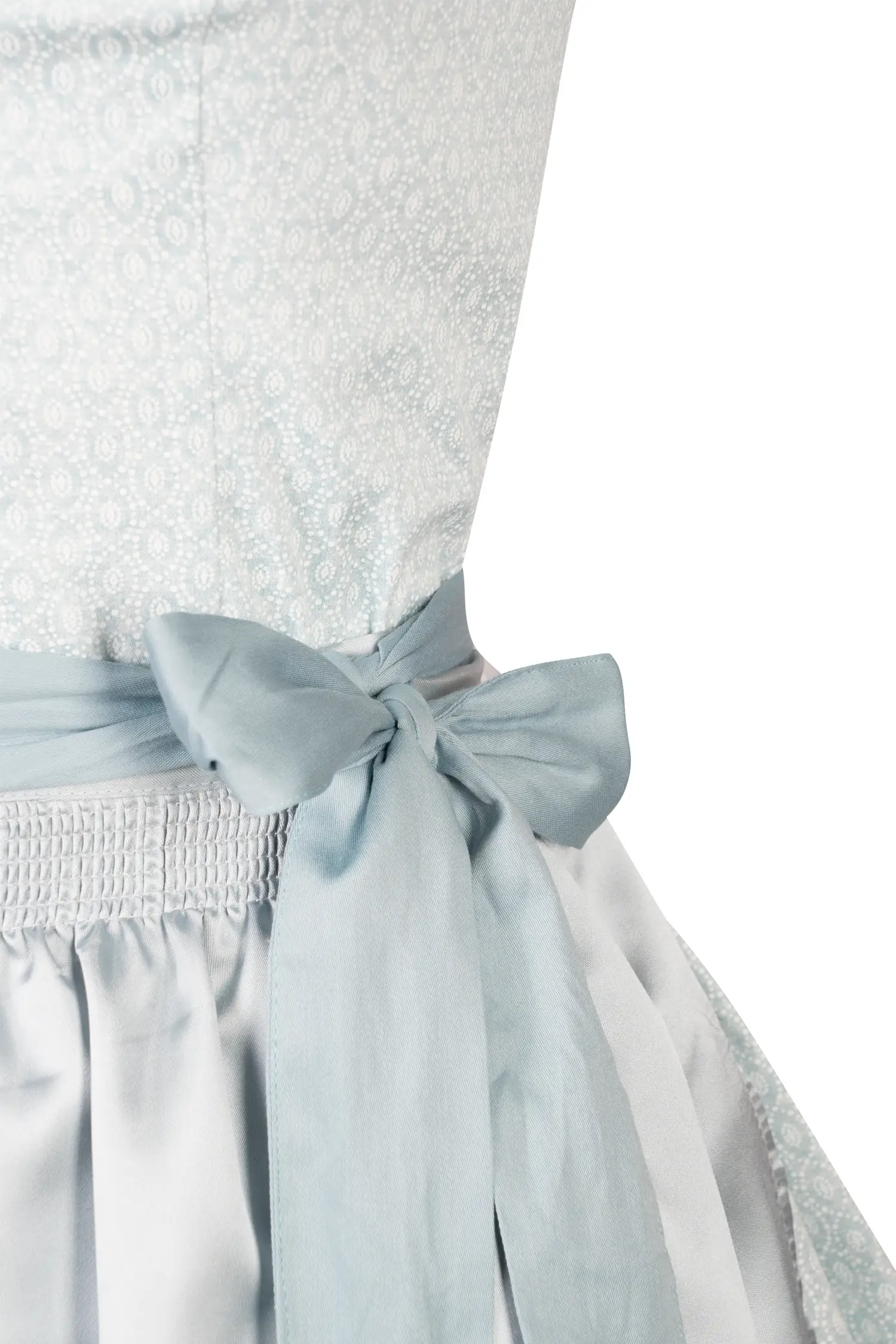 Dirndl Karla in mint mit Schimmerschürze Dirndl Karla