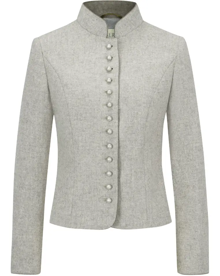 Damenlodenjanker Leonie/Lara in beige von Kaiseralm geknöpfte beige Strickjacke