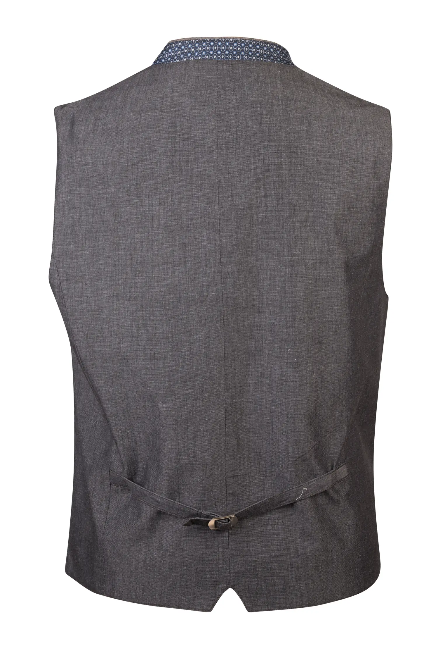 Trachtenweste in Blau Rückansicht