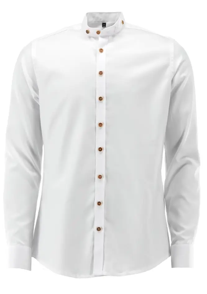 Trachtenhemd Gipfelstürmer in weiß