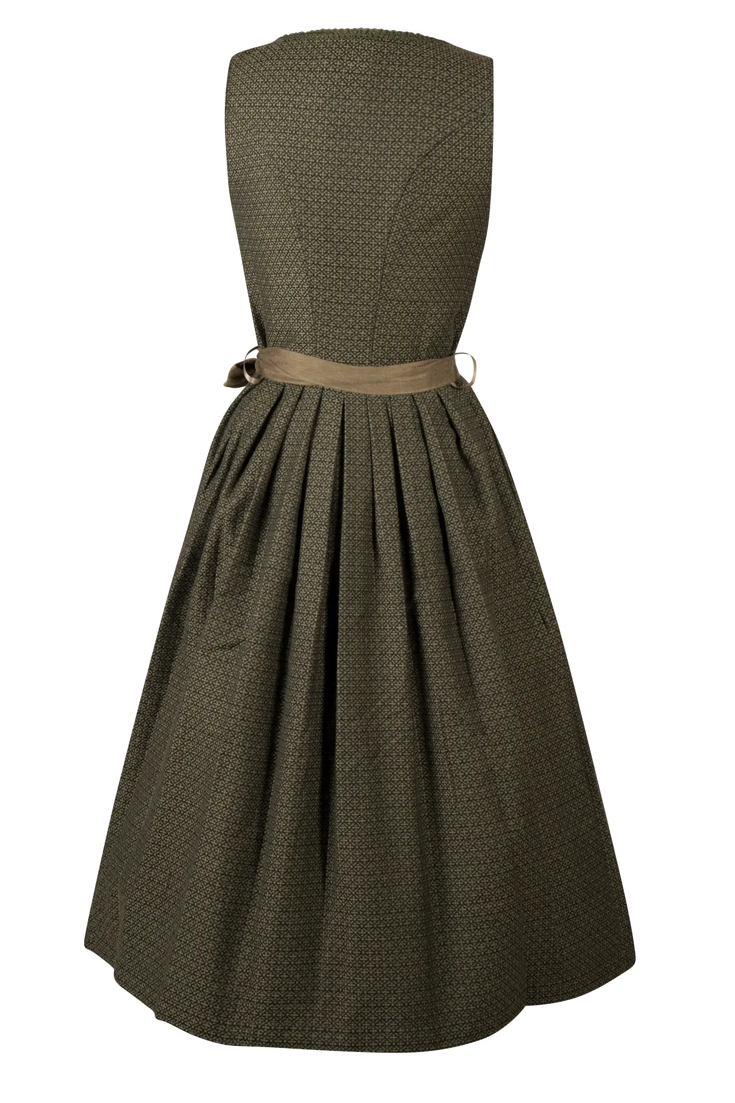 Dirndl Julia in Moosgrün Rückansicht