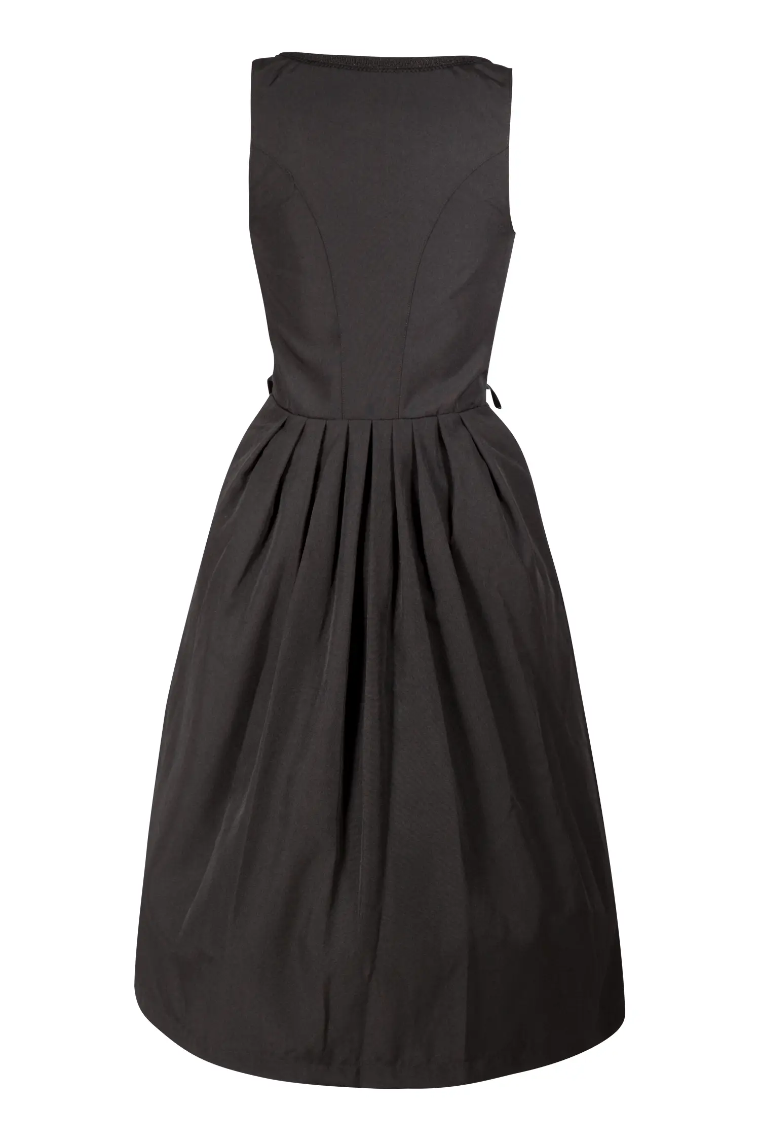 Dirndl Zita in schwarz als Gastrodirndl - Rückansicht