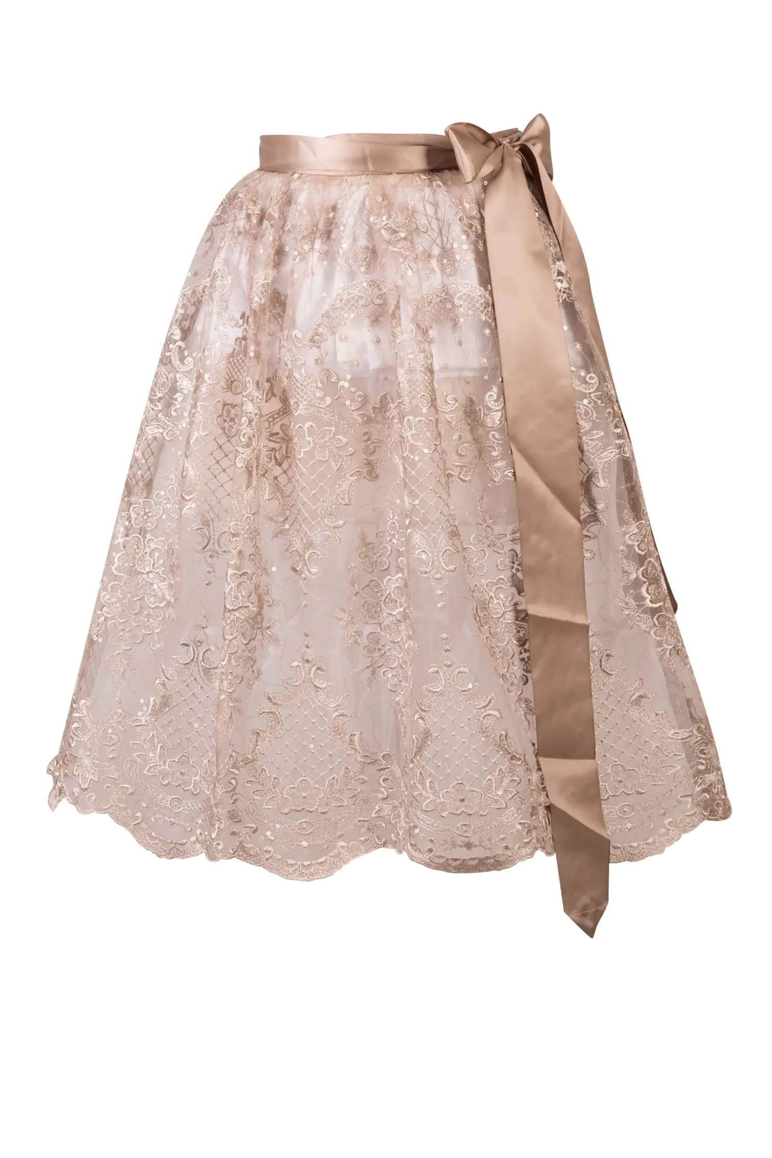 Dirndlschürze Lili in Champagner Farben
