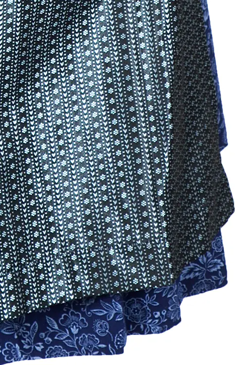 Designer Dirndl Nele in dunkeblau von CoCoVero Trachten Detail 