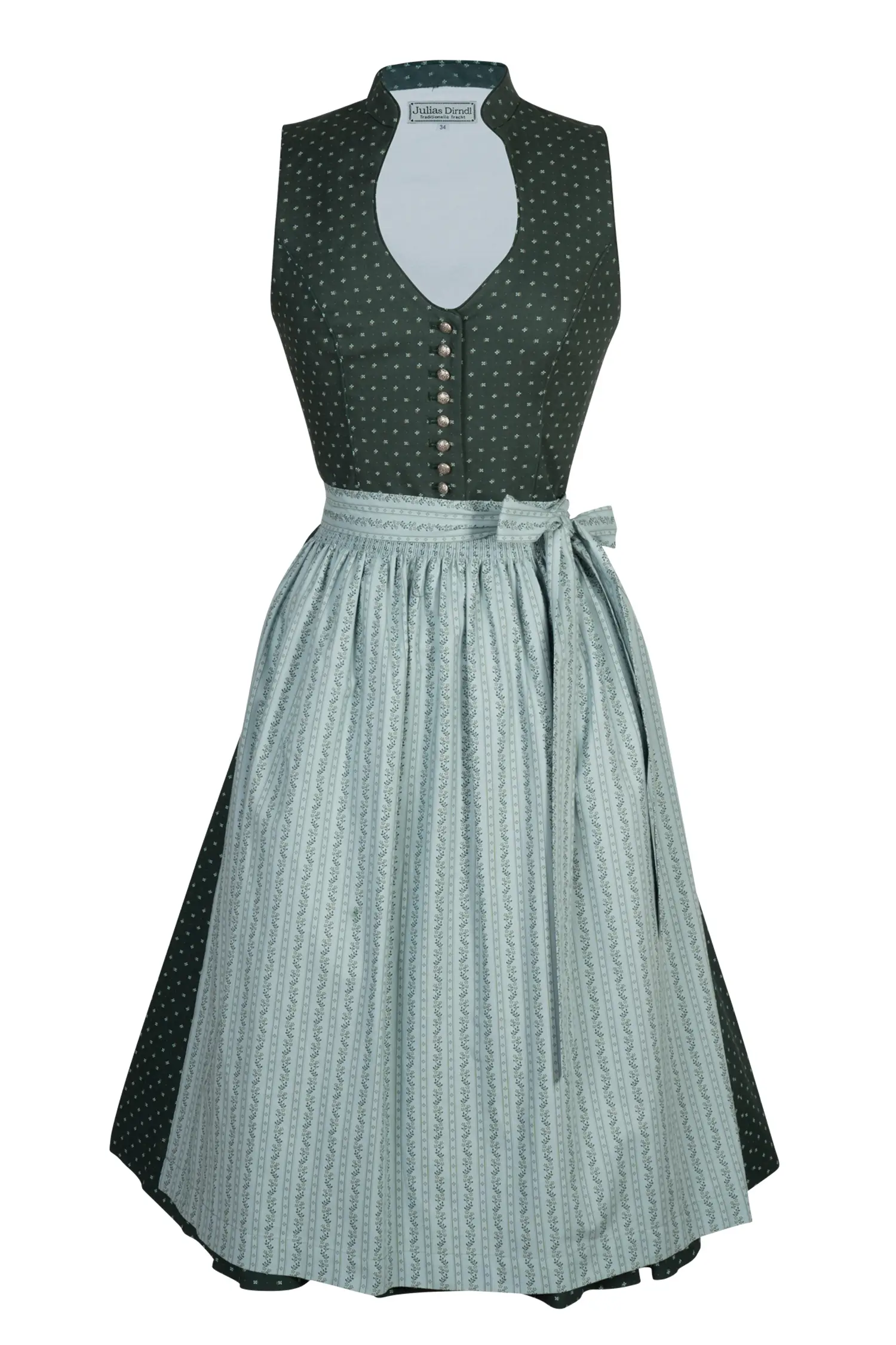 Dirndl Laurita in dunkelgrün