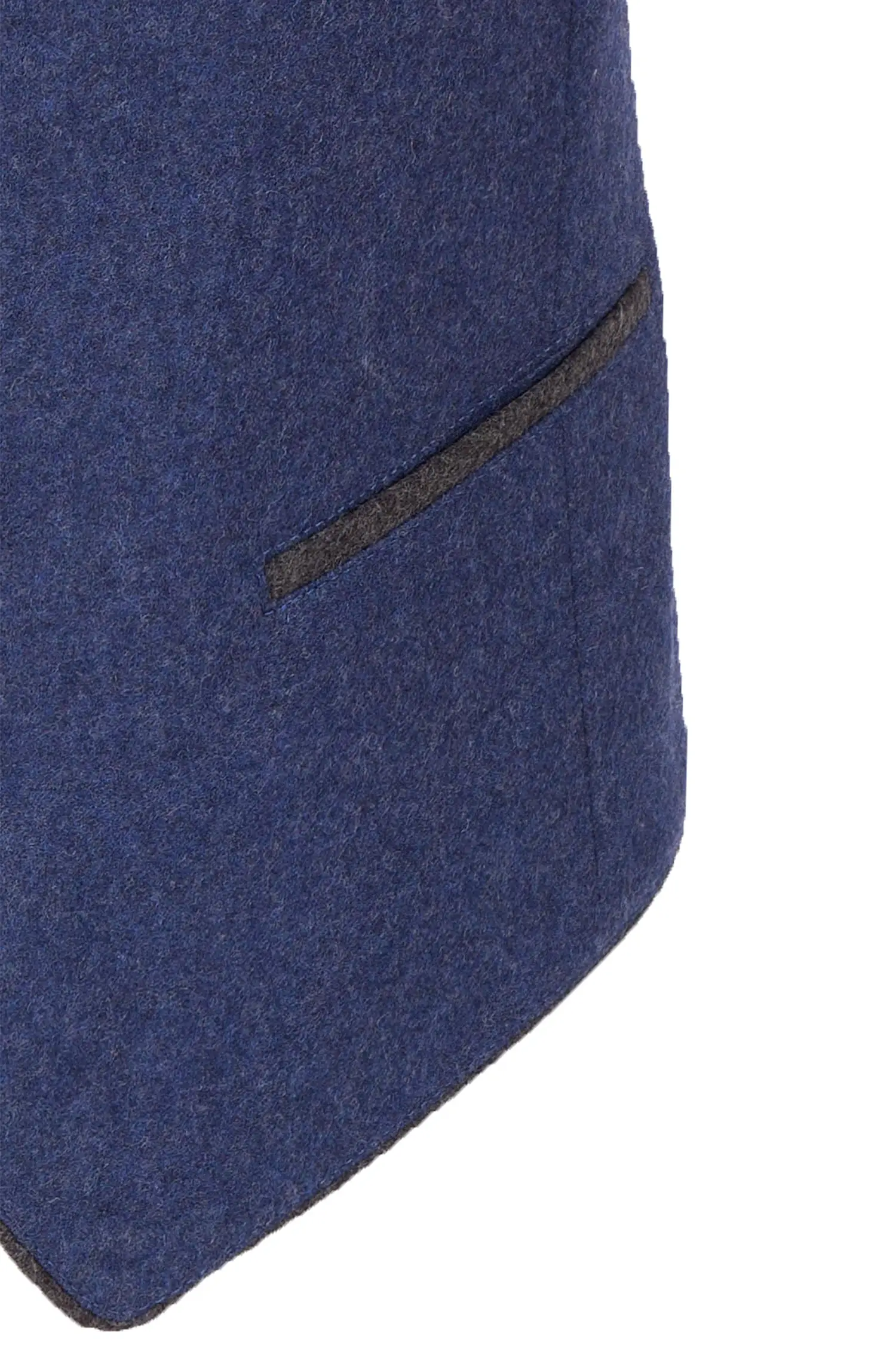 Trachtenweste Rum aus Loden in dunkelblau Detail