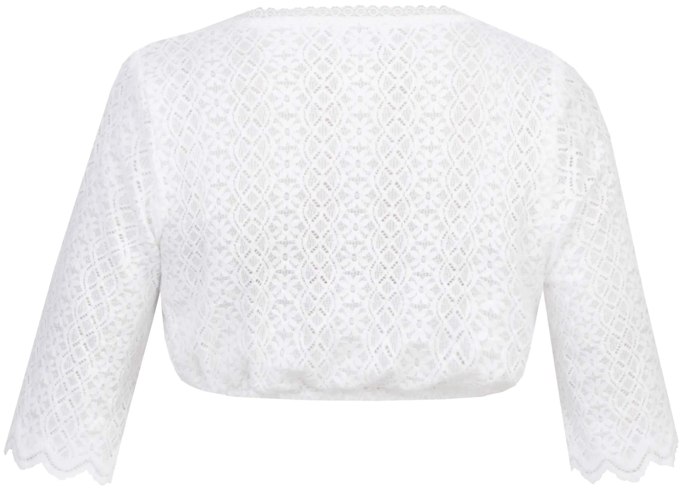 2575-0022-ws2-2 Stretch-Dirndlbluse Isi-Maria in weiß - Rückansicht