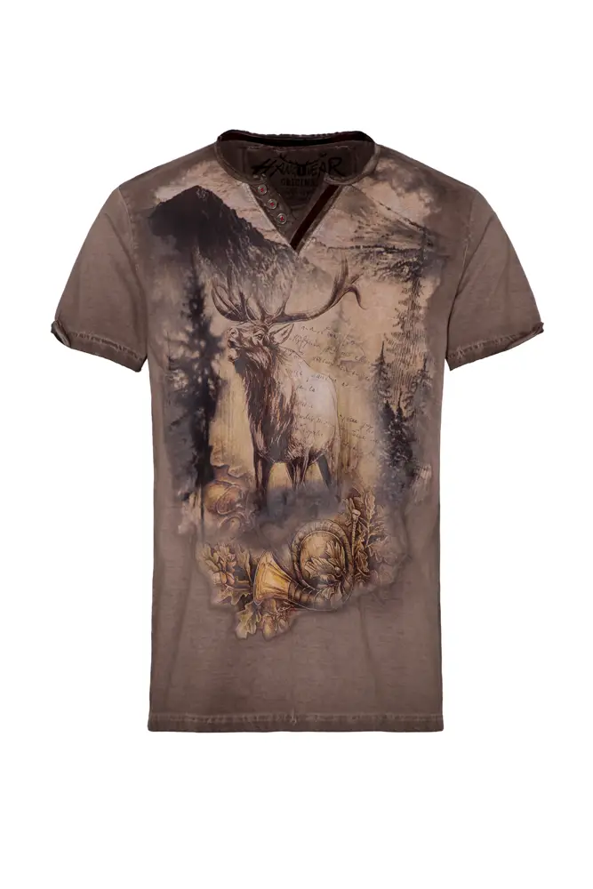 T-Shirt braun von hangOwear