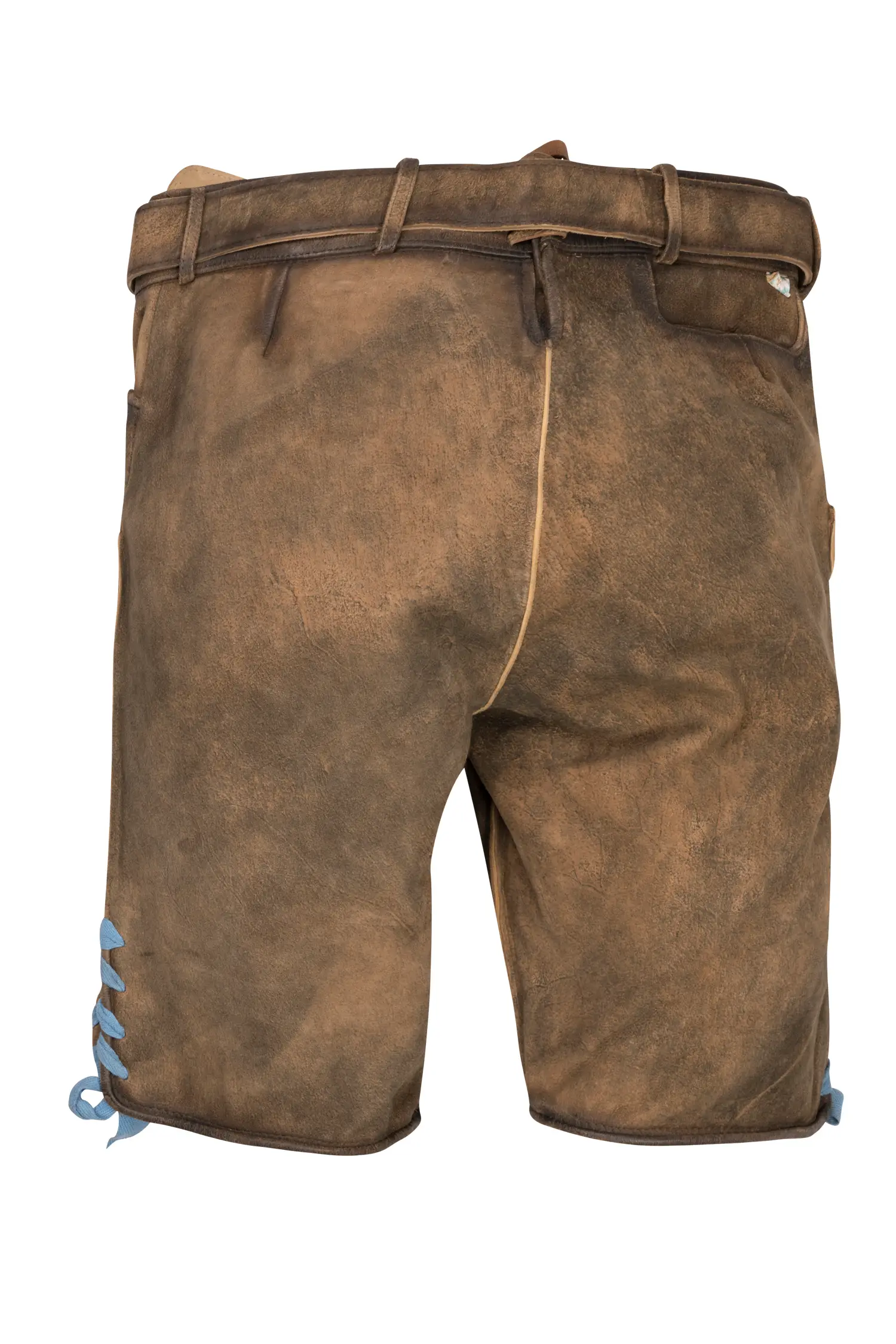 Lederhose Bayern Bua in Braun Rückansicht