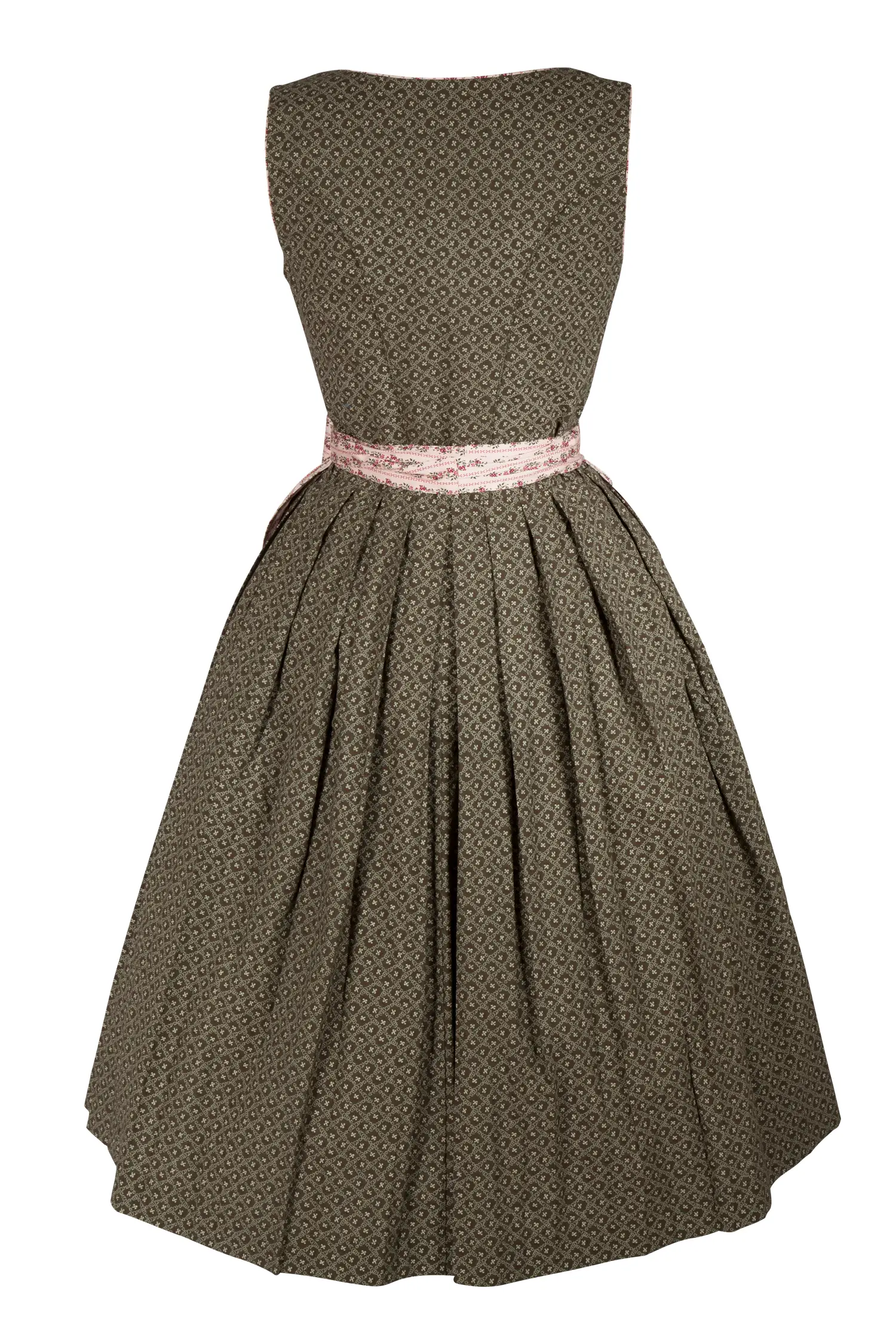 Baumwolldirndl Dan in grün - Rückansicht