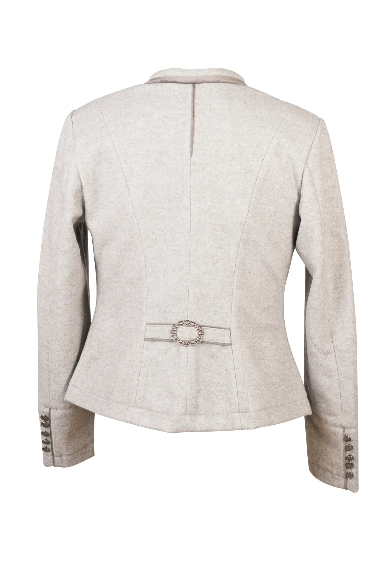 Trachtenjacke Ecatarina in Grau Rückansicht