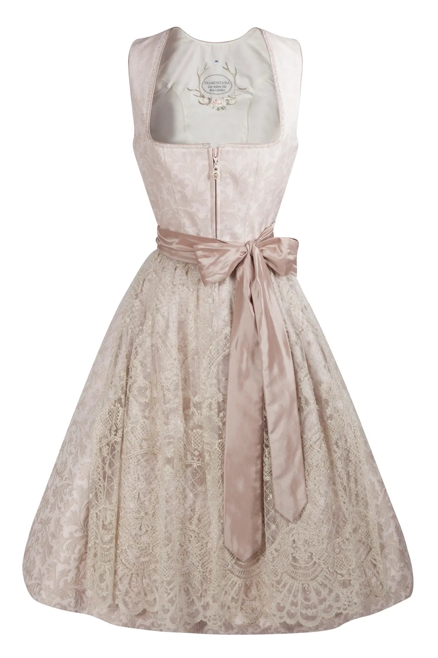 Brautdirndl in altrose von Tramontana