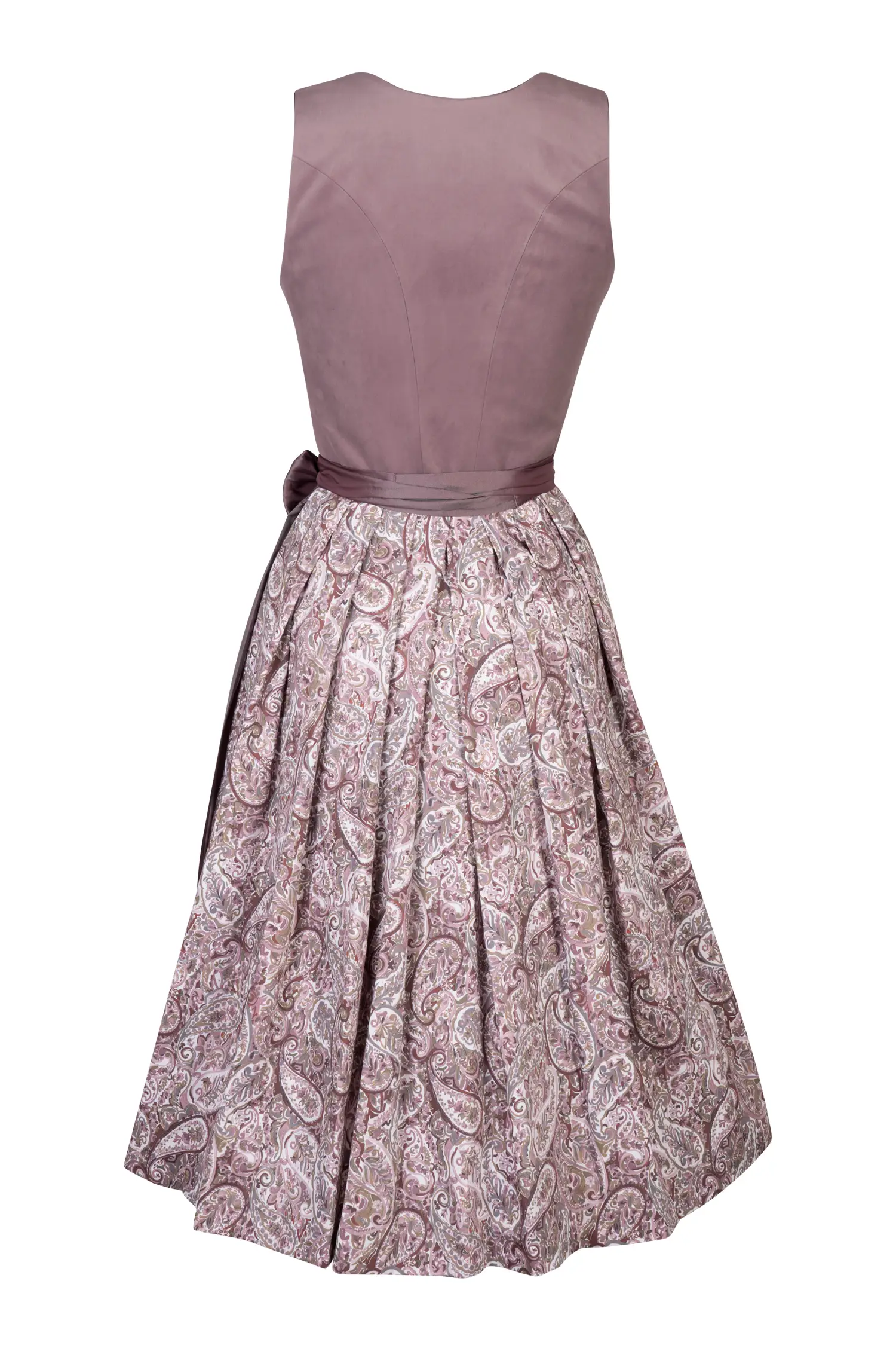 Samtdirndl Lauri in rosenholz - Rückansicht