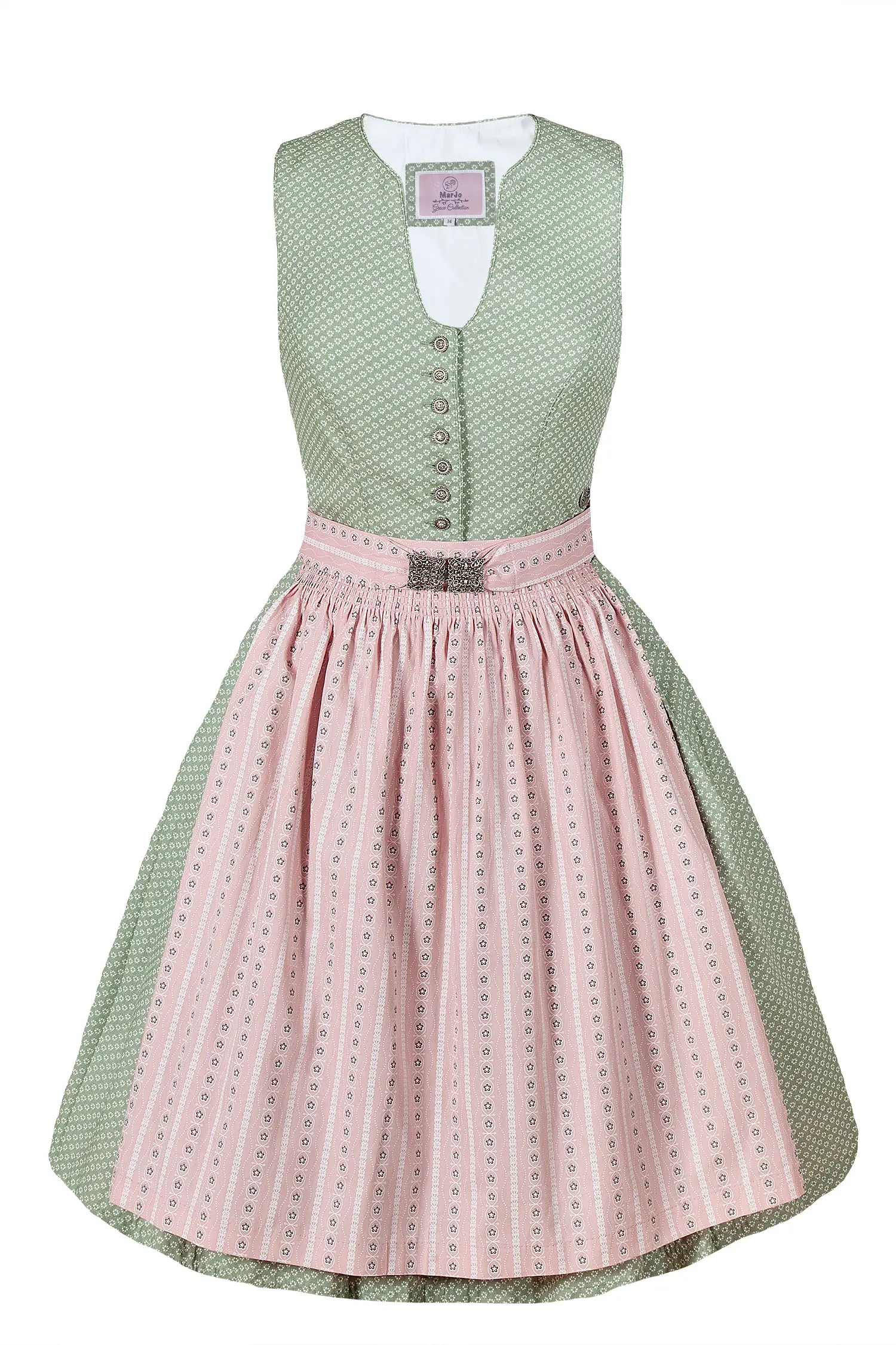 Junges Dirndl Selene im Retrostyle, hochgeschlossen